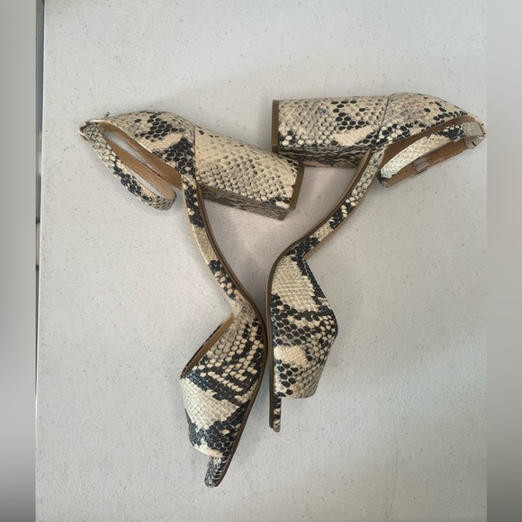 Steve Madden Minra Snake Skin Heels sandals - Picture 10 of 16